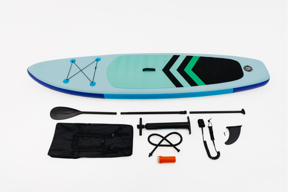 Надувная Sup-доска ONE-10,6 (цвет: бело-голубой)